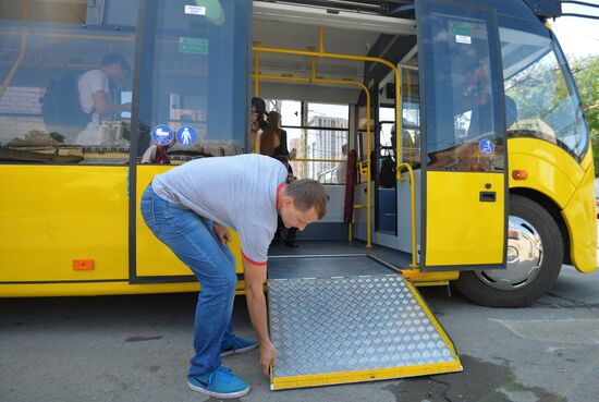 Электробус производства «Белкоммунмаш» вышел на маршрут