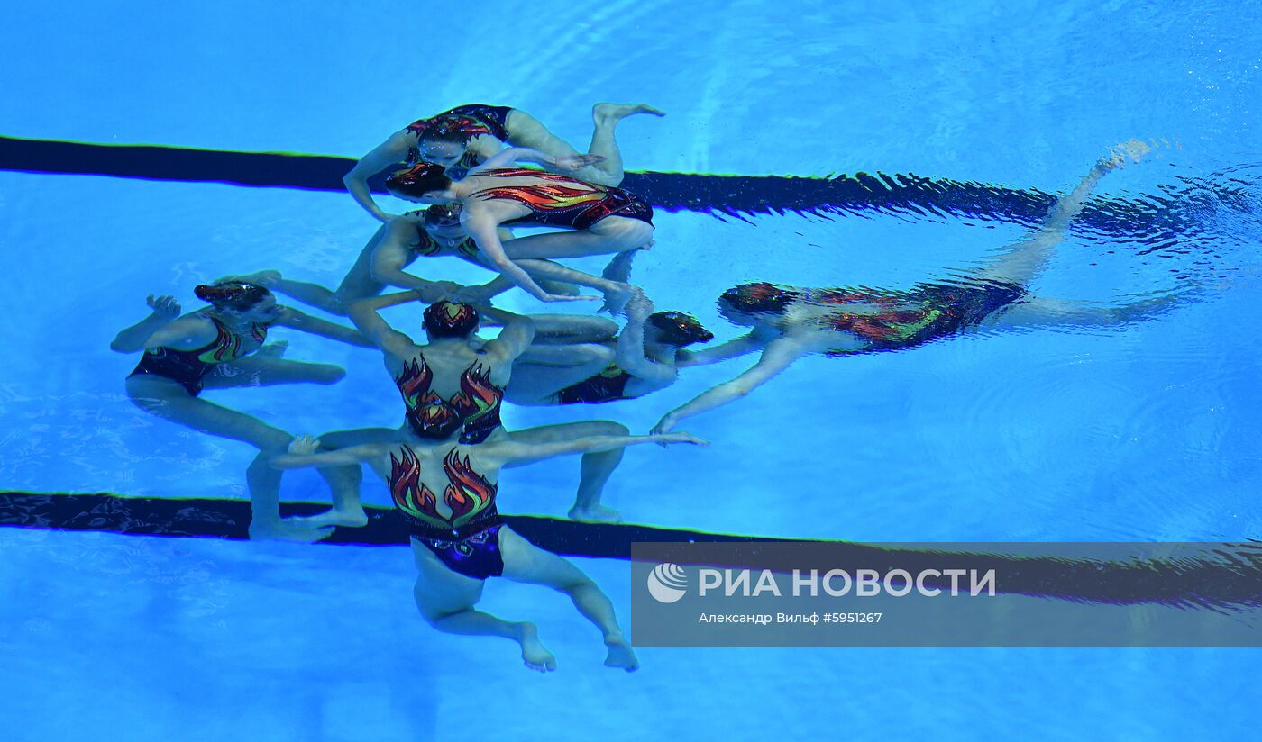 Чемпионат мира FINA 2019. Синхронное плавание. Группы. Произвольная программа