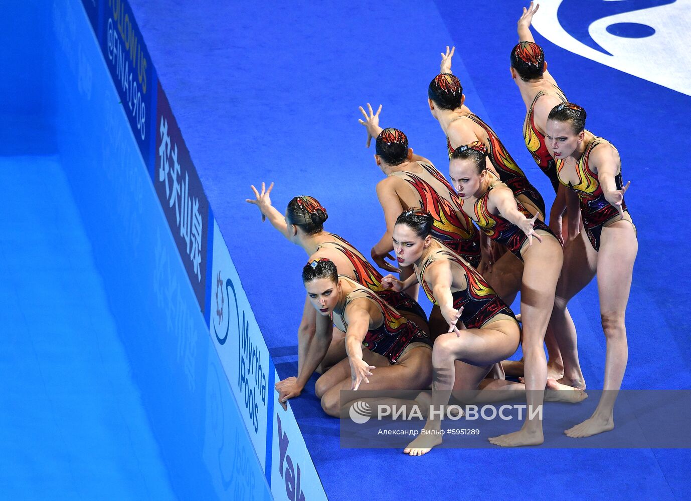 Чемпионат мира FINA 2019. Синхронное плавание. Группы. Произвольная программа