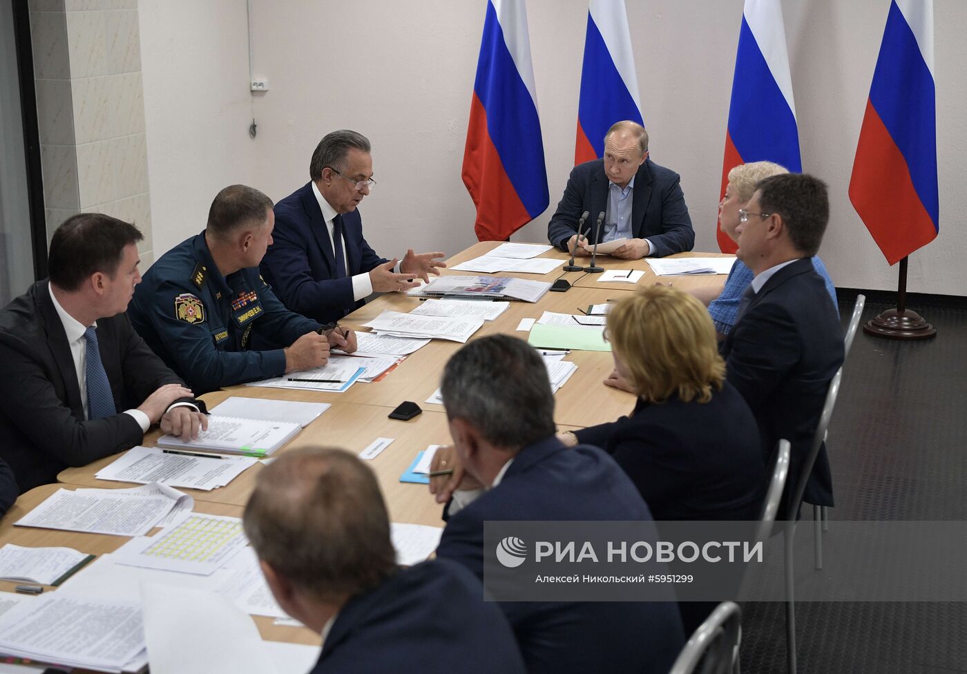 Президент РФ В. Путин посетил Иркутскую область