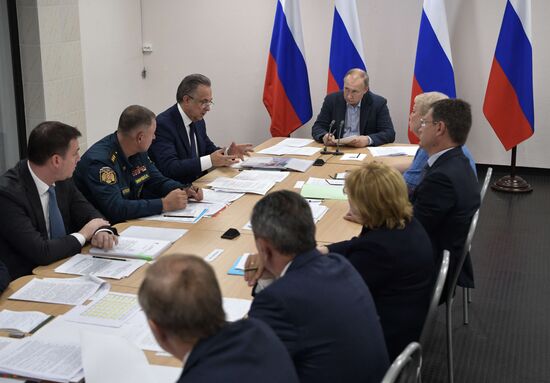 Президент РФ В. Путин посетил Иркутскую область