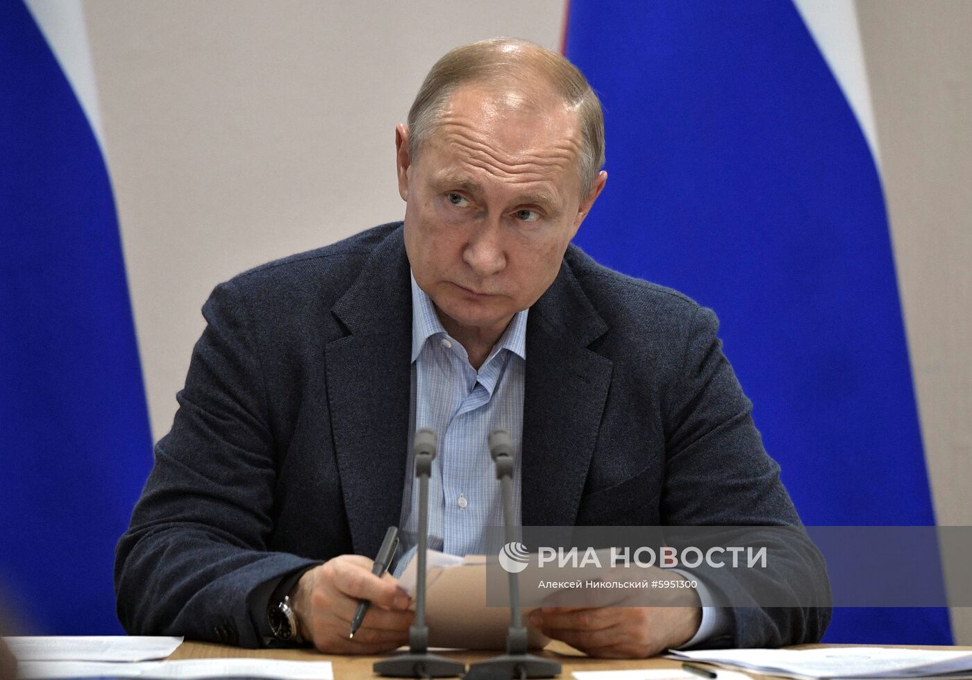 Президент РФ В. Путин посетил Иркутскую область