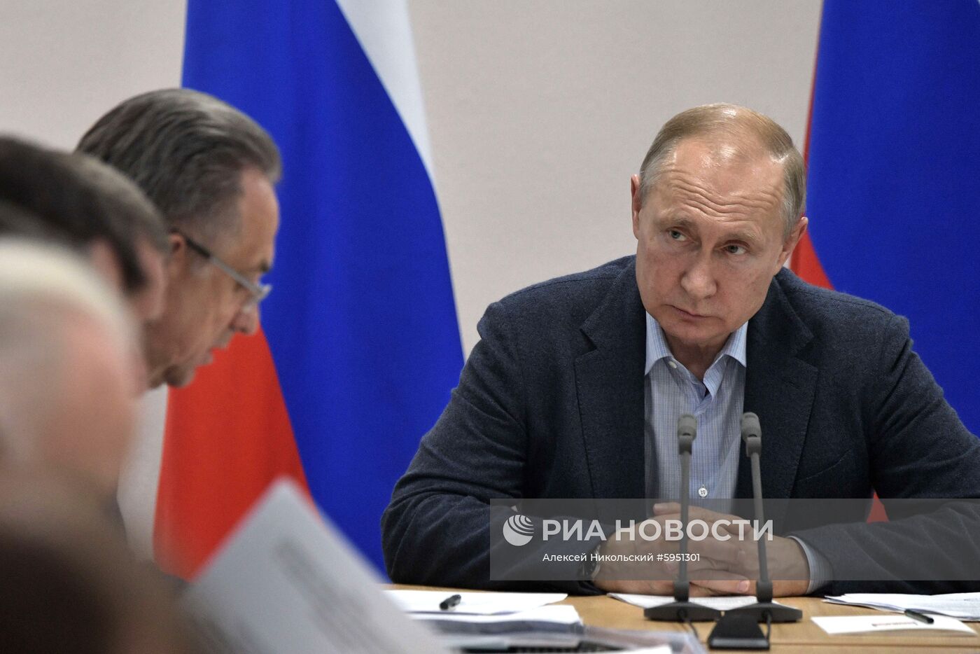 Президент РФ В. Путин посетил Иркутскую область