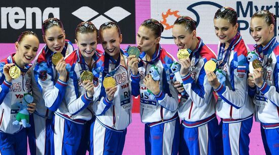 Чемпионат мира FINA 2019. Синхронное плавание. Группы. Произвольная программа