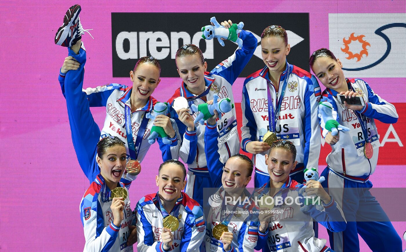 Чемпионат мира FINA 2019. Синхронное плавание. Группы. Произвольная программа