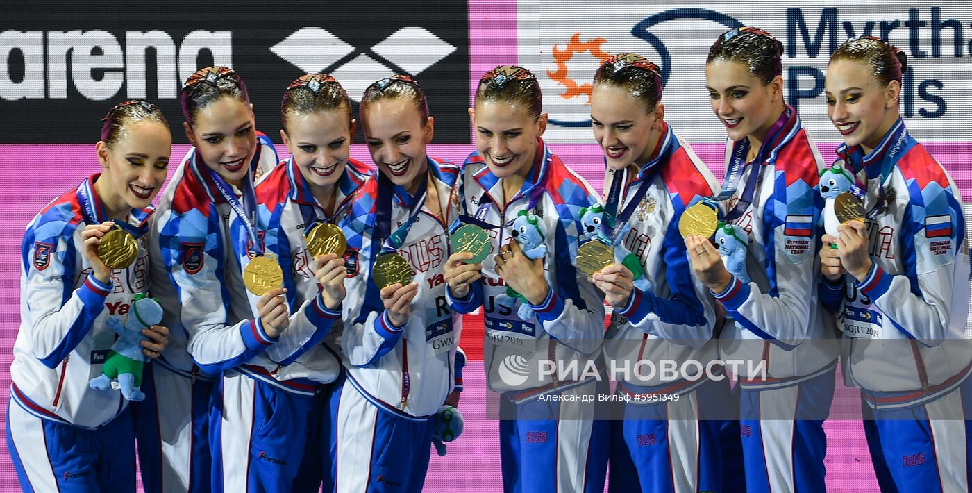 Чемпионат мира FINA 2019. Синхронное плавание. Группы. Произвольная программа