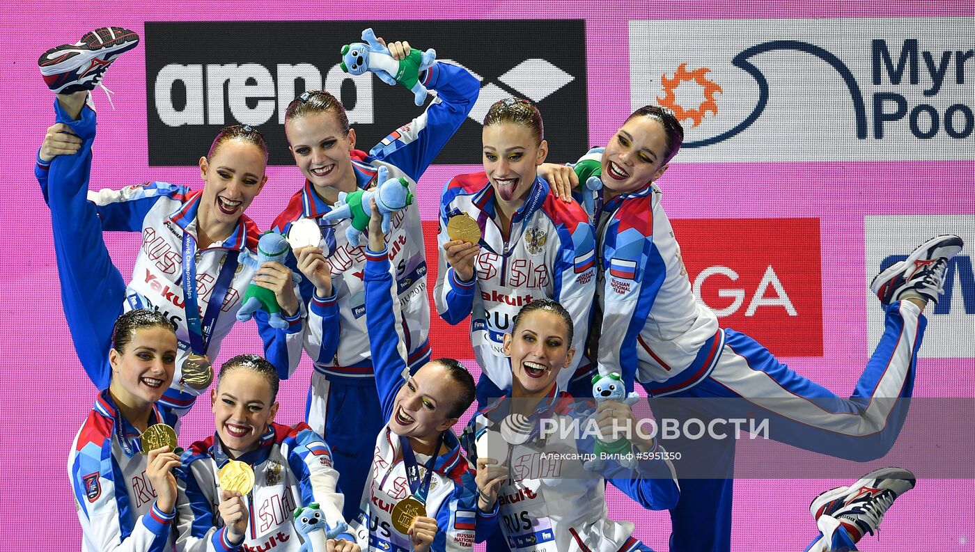 Чемпионат мира FINA 2019. Синхронное плавание. Группы. Произвольная программа