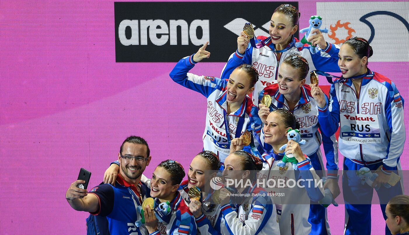 Чемпионат мира FINA 2019. Синхронное плавание. Группы. Произвольная программа