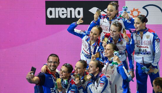 Чемпионат мира FINA 2019. Синхронное плавание. Группы. Произвольная программа