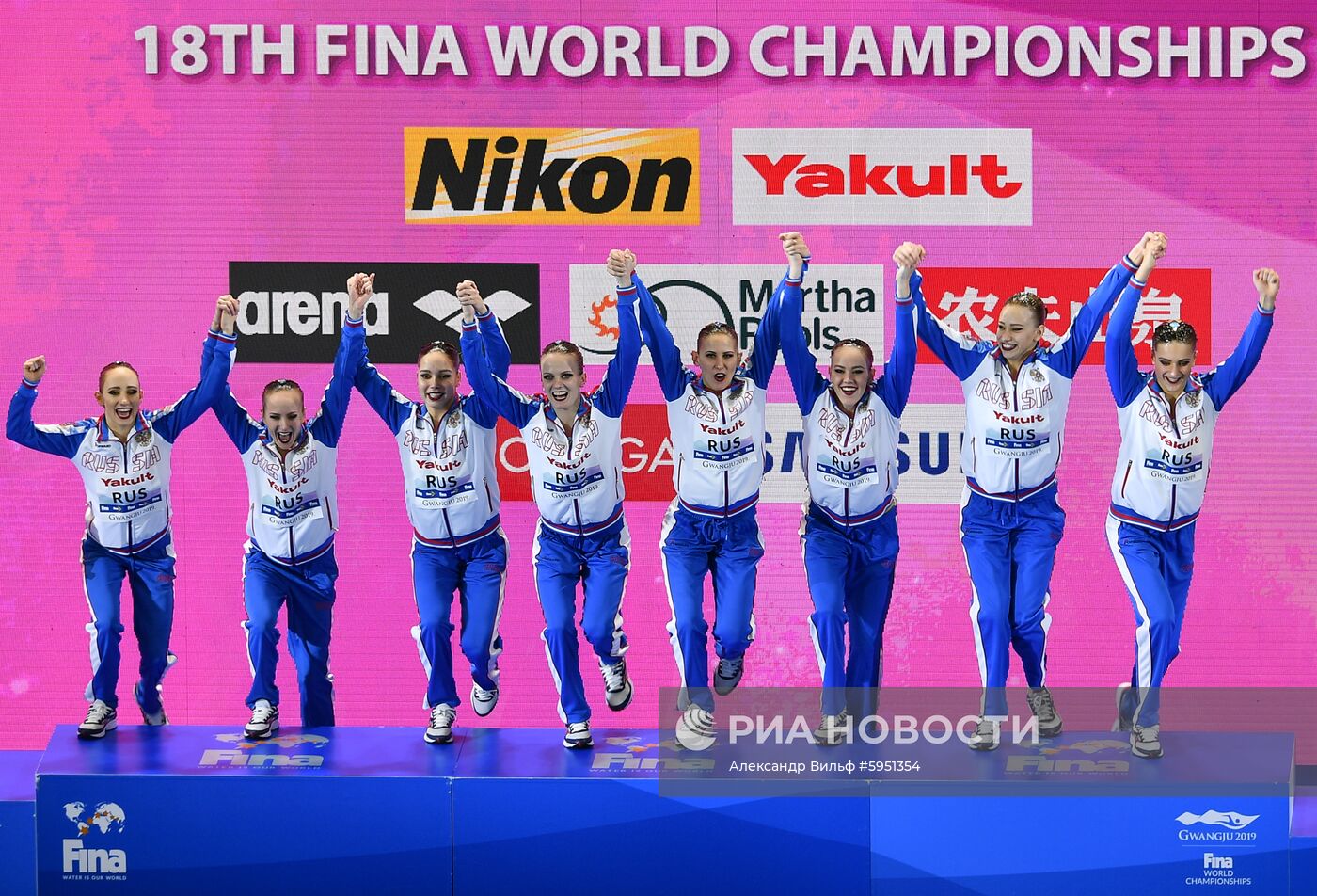 Чемпионат мира FINA 2019. Синхронное плавание. Группы. Произвольная программа