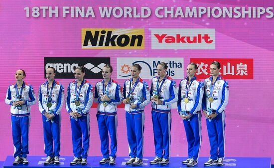 Чемпионат мира FINA 2019. Синхронное плавание. Группы. Произвольная программа