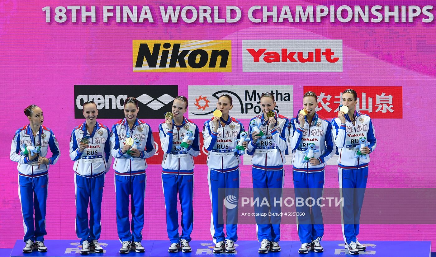 Чемпионат мира FINA 2019. Синхронное плавание. Группы. Произвольная программа