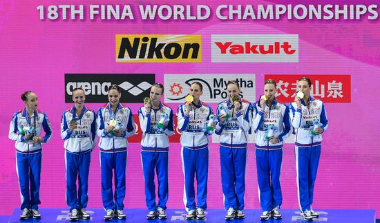 Чемпионат мира FINA 2019. Синхронное плавание. Группы. Произвольная программа