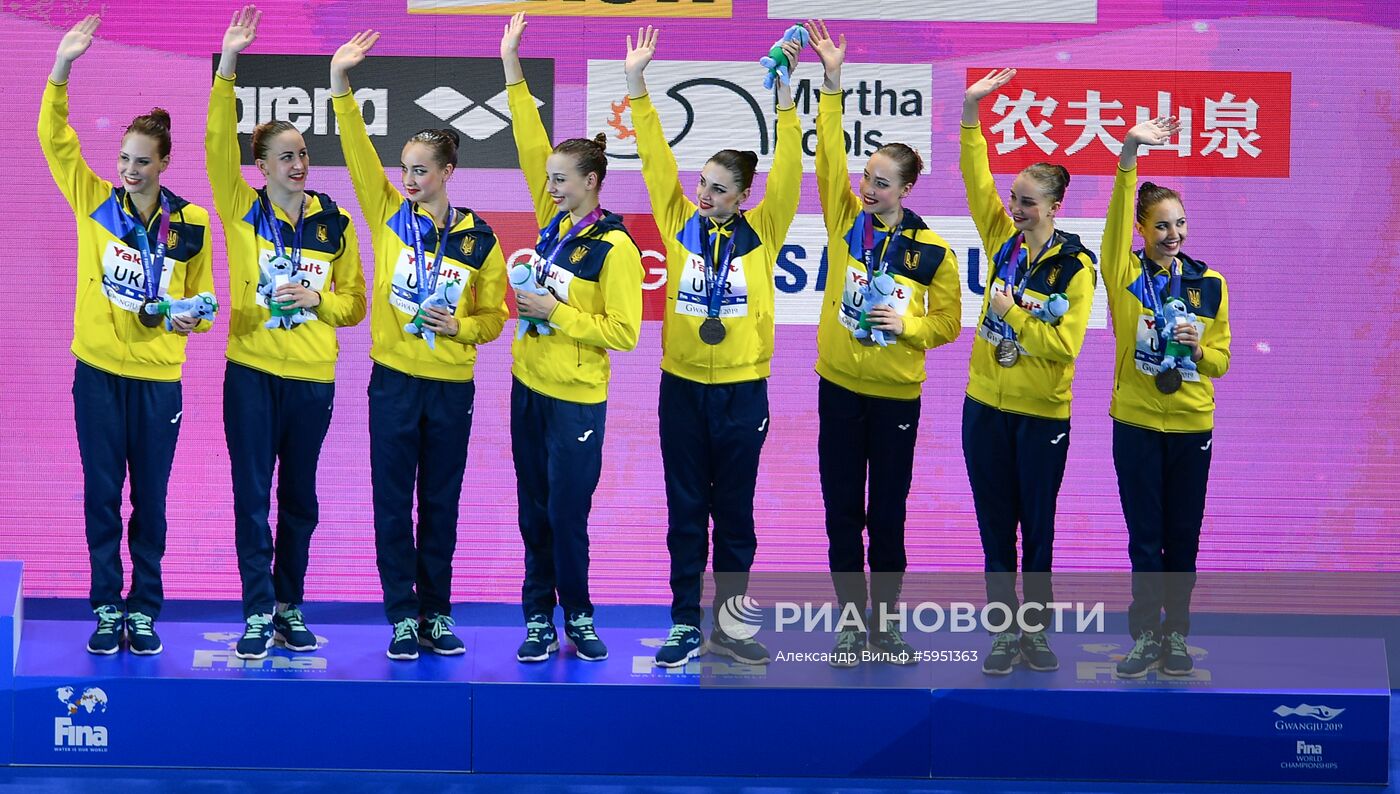 Чемпионат мира FINA 2019. Синхронное плавание. Группы. Произвольная программа