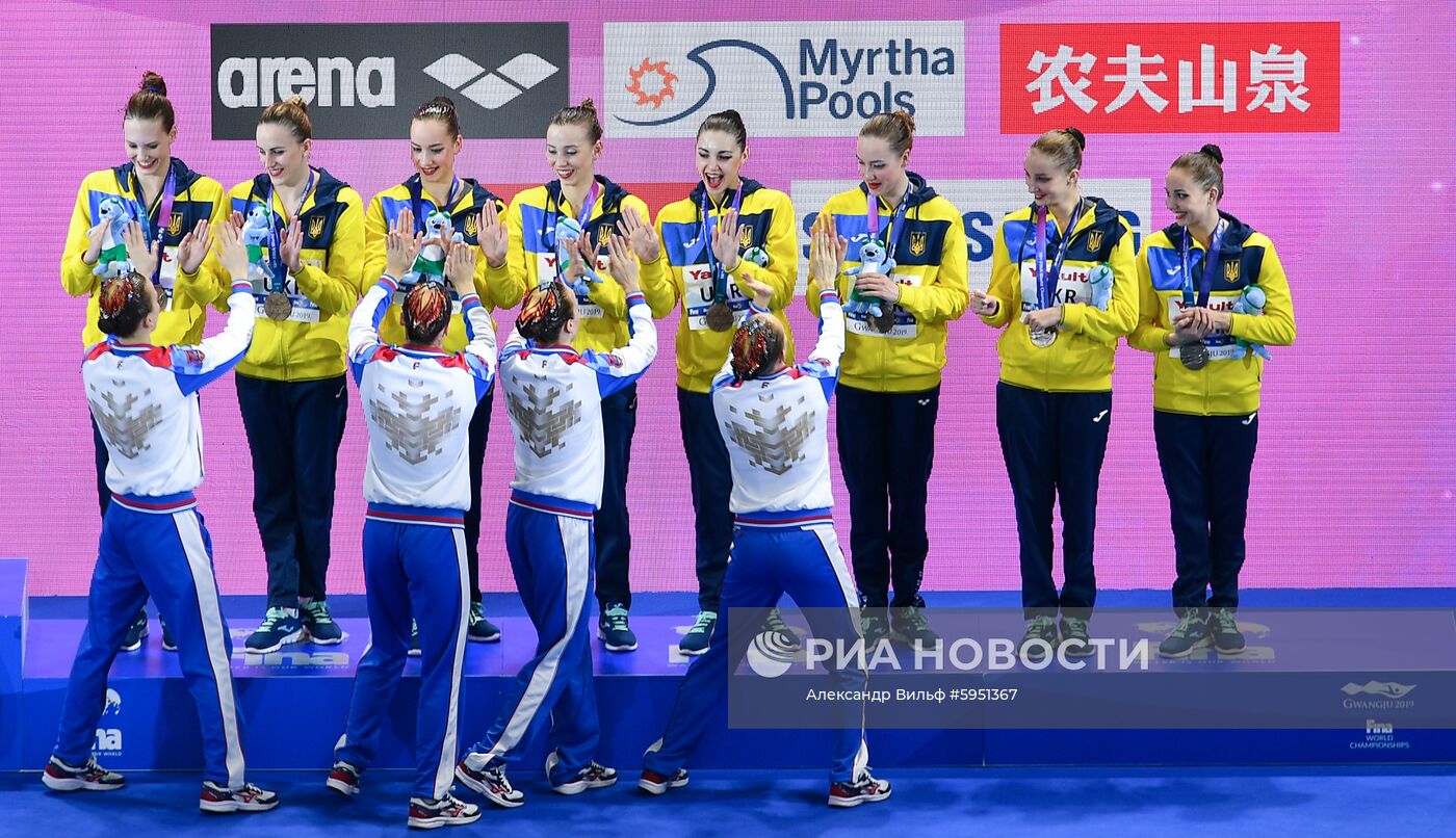 Чемпионат мира FINA 2019. Синхронное плавание. Группы. Произвольная программа