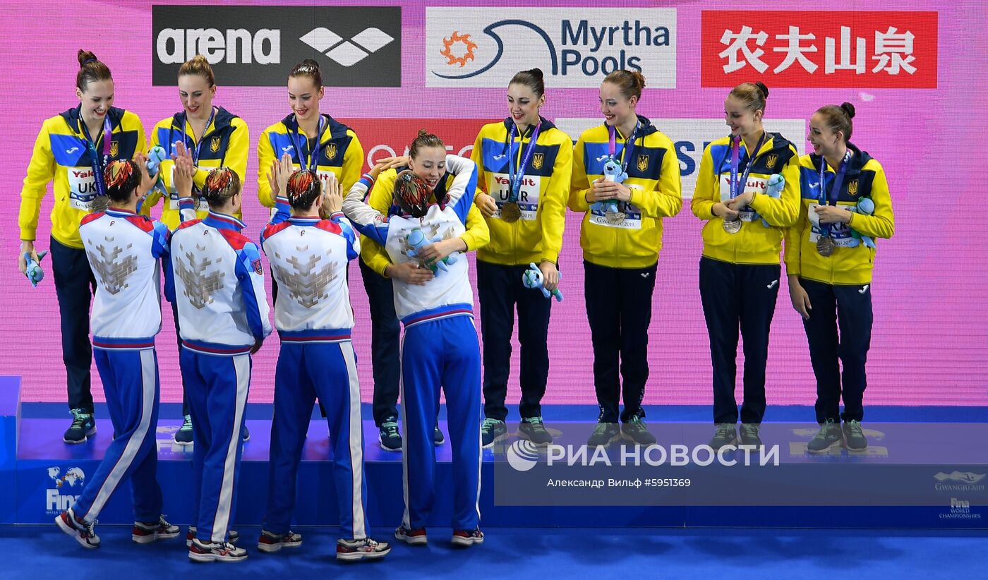 Чемпионат мира FINA 2019. Синхронное плавание. Группы. Произвольная программа