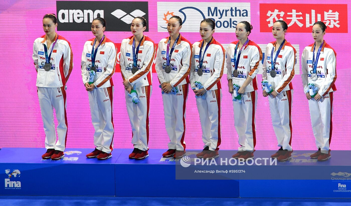 Чемпионат мира FINA 2019. Синхронное плавание. Группы. Произвольная программа