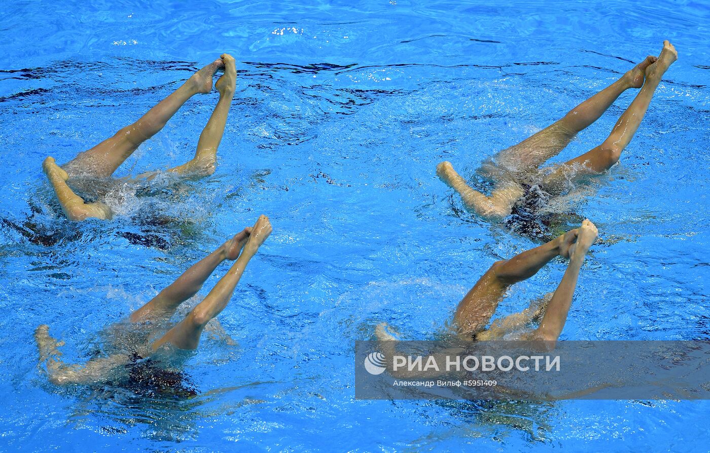 Чемпионат мира FINA 2019. Синхронное плавание. Группы. Произвольная программа