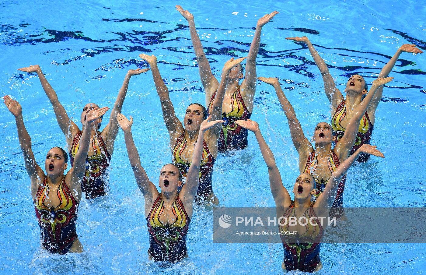 Чемпионат мира FINA 2019. Синхронное плавание. Группы. Произвольная программа