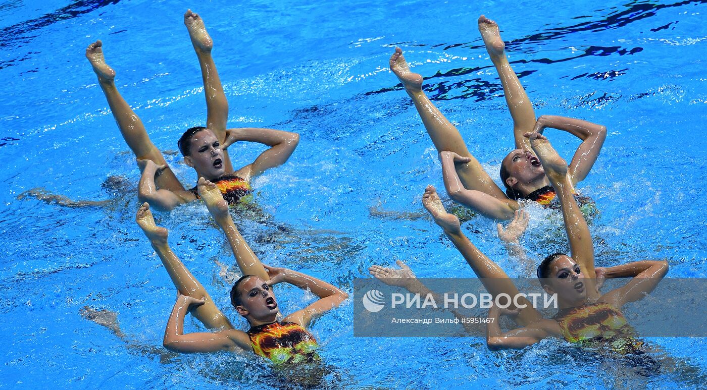 Чемпионат мира FINA 2019. Синхронное плавание. Группы. Произвольная программа