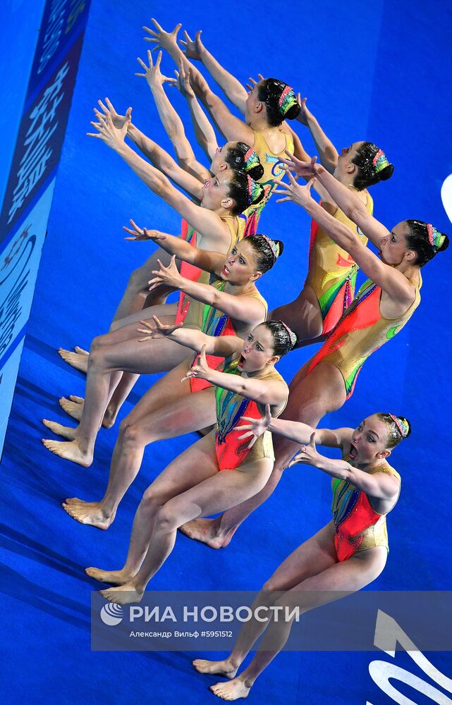 Чемпионат мира FINA 2019. Синхронное плавание. Группы. Произвольная программа