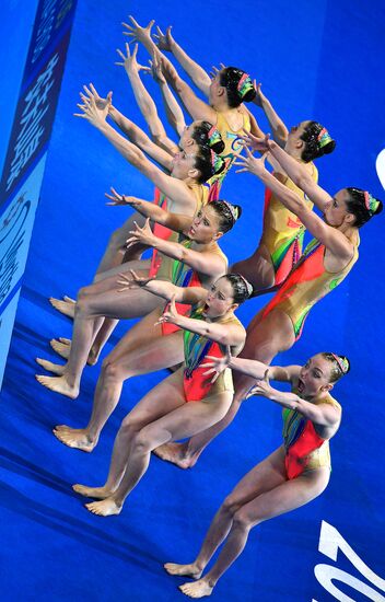 Чемпионат мира FINA 2019. Синхронное плавание. Группы. Произвольная программа