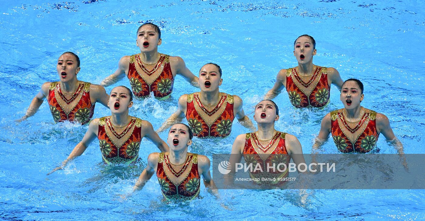 Чемпионат мира FINA 2019. Синхронное плавание. Группы. Произвольная программа