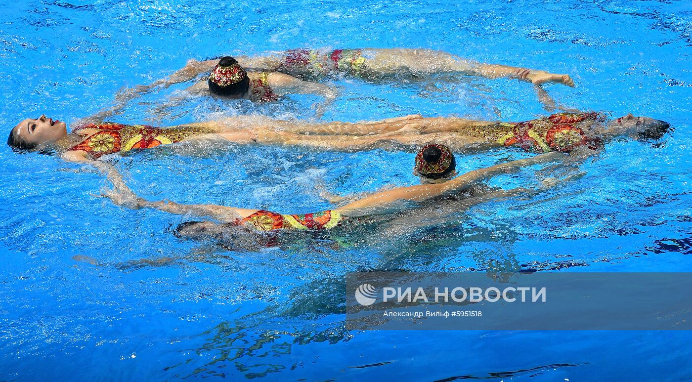 Чемпионат мира FINA 2019. Синхронное плавание. Группы. Произвольная программа