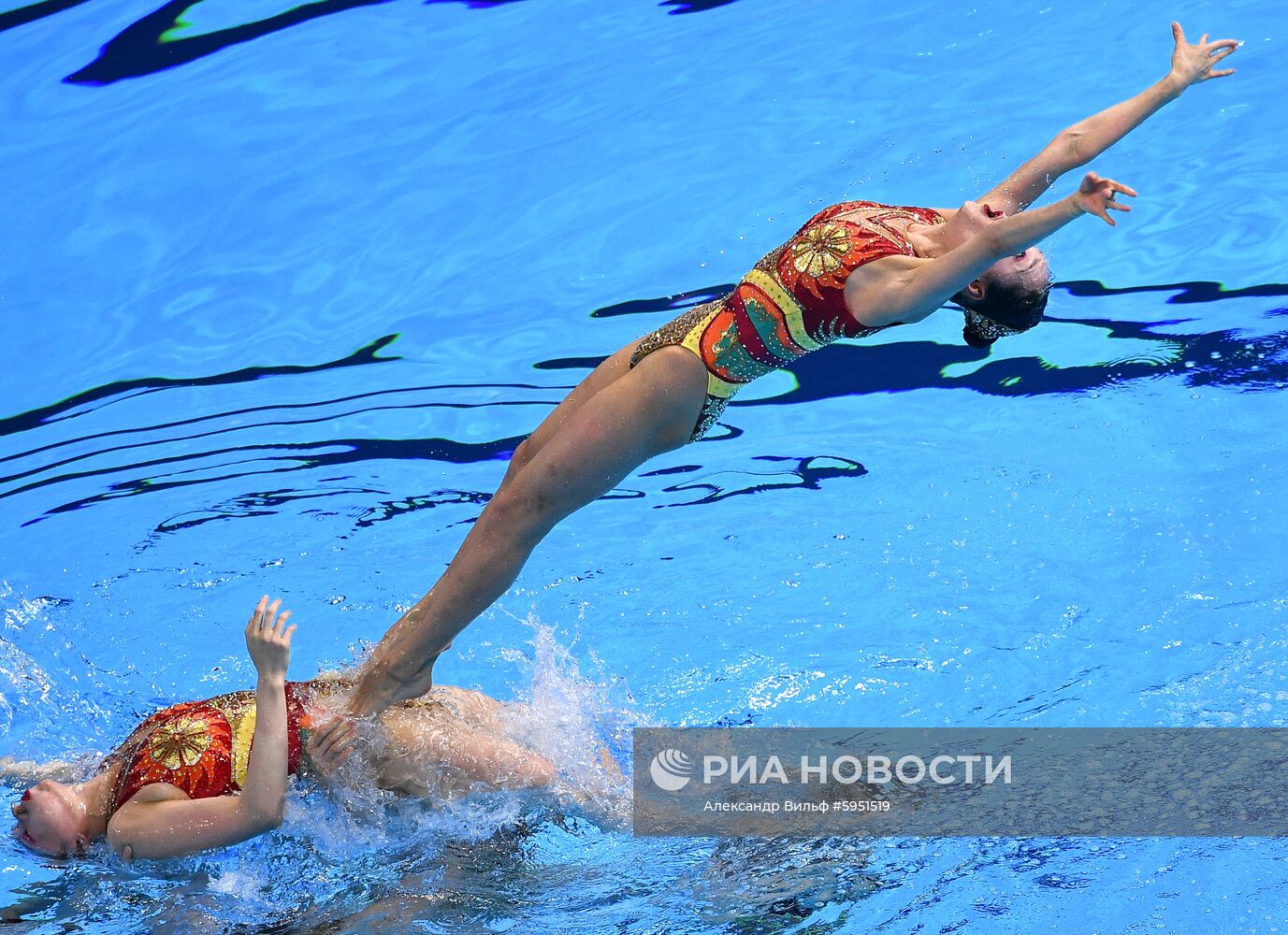 Чемпионат мира FINA 2019. Синхронное плавание. Группы. Произвольная программа