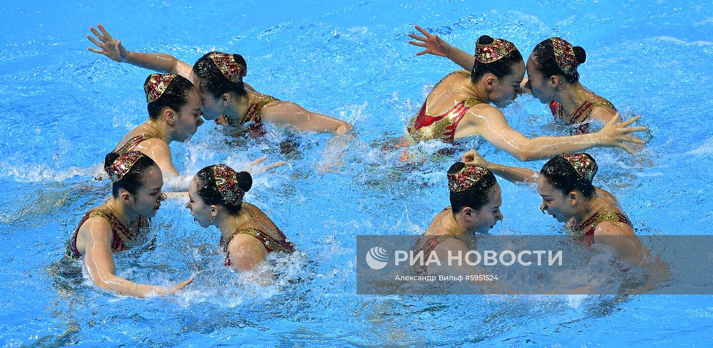 Чемпионат мира FINA 2019. Синхронное плавание. Группы. Произвольная программа