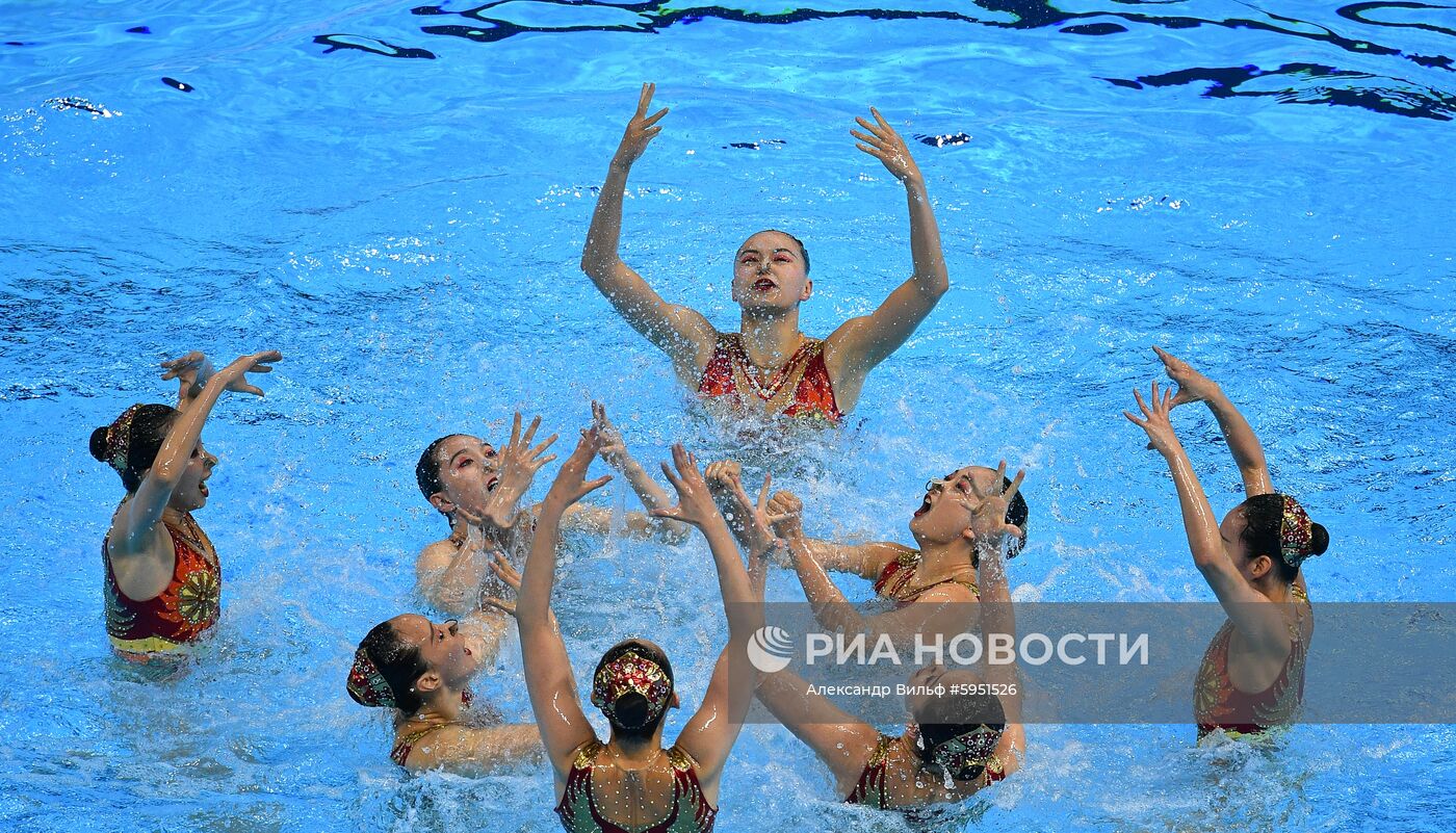 Чемпионат мира FINA 2019. Синхронное плавание. Группы. Произвольная программа