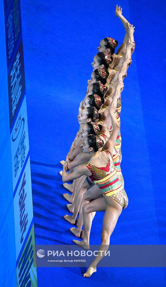 Чемпионат мира FINA 2019. Синхронное плавание. Группы. Произвольная программа