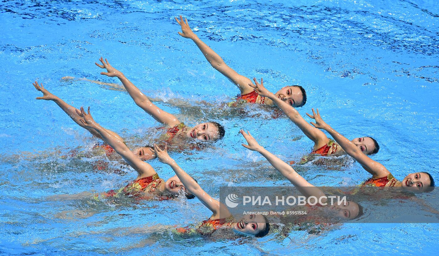 Чемпионат мира FINA 2019. Синхронное плавание. Группы. Произвольная программа