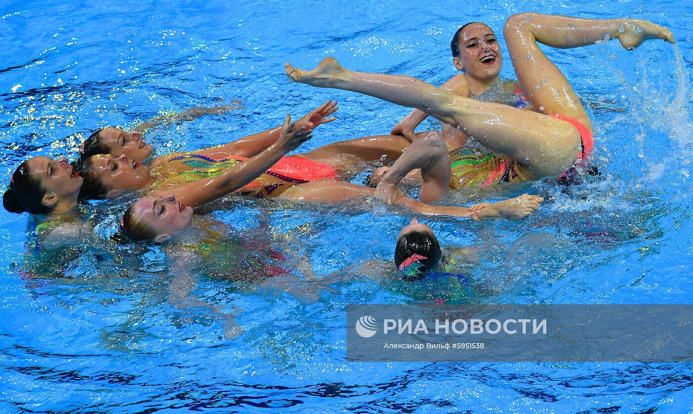 Чемпионат мира FINA 2019. Синхронное плавание. Группы. Произвольная программа