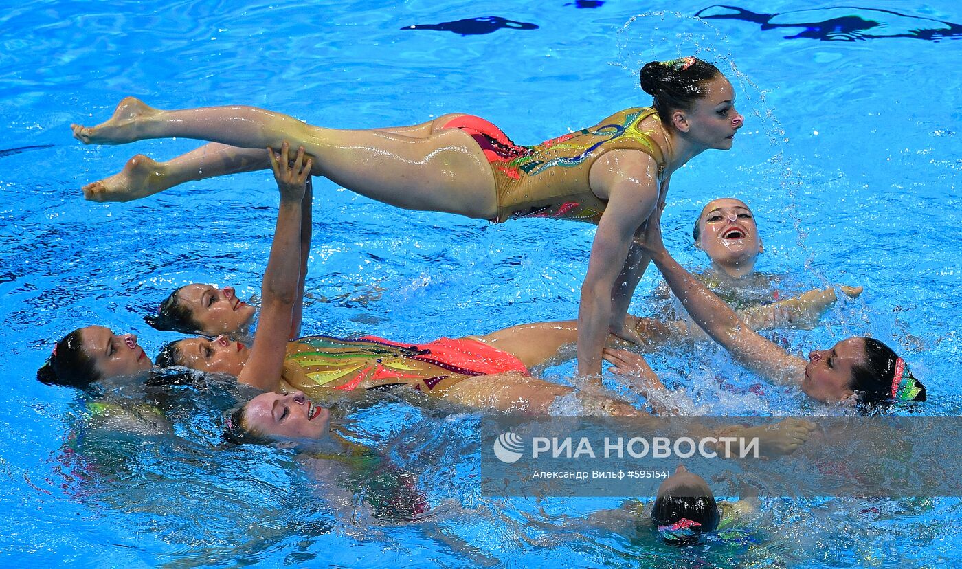 Чемпионат мира FINA 2019. Синхронное плавание. Группы. Произвольная программа