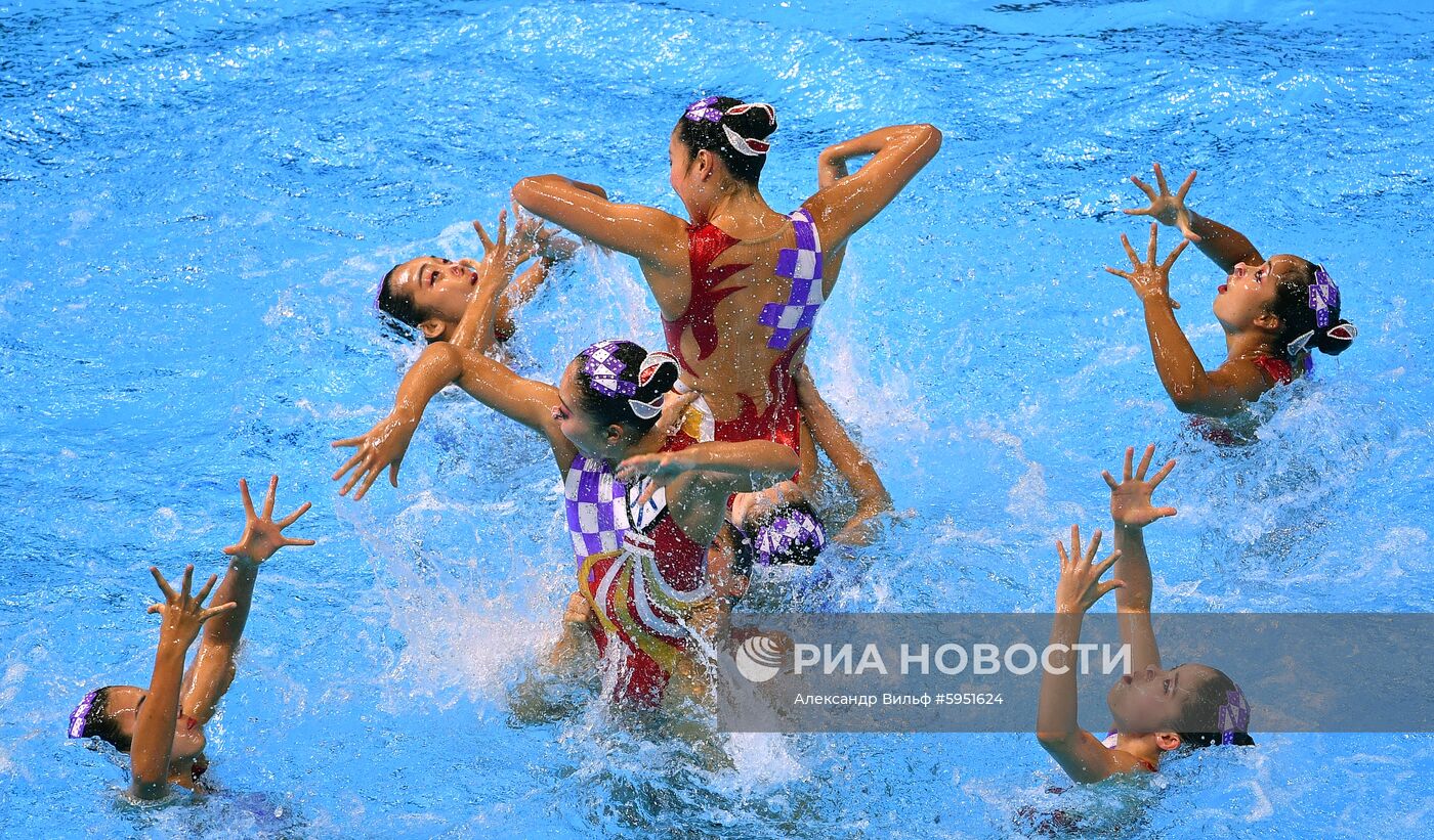 Чемпионат мира FINA 2019. Синхронное плавание. Группы. Произвольная программа