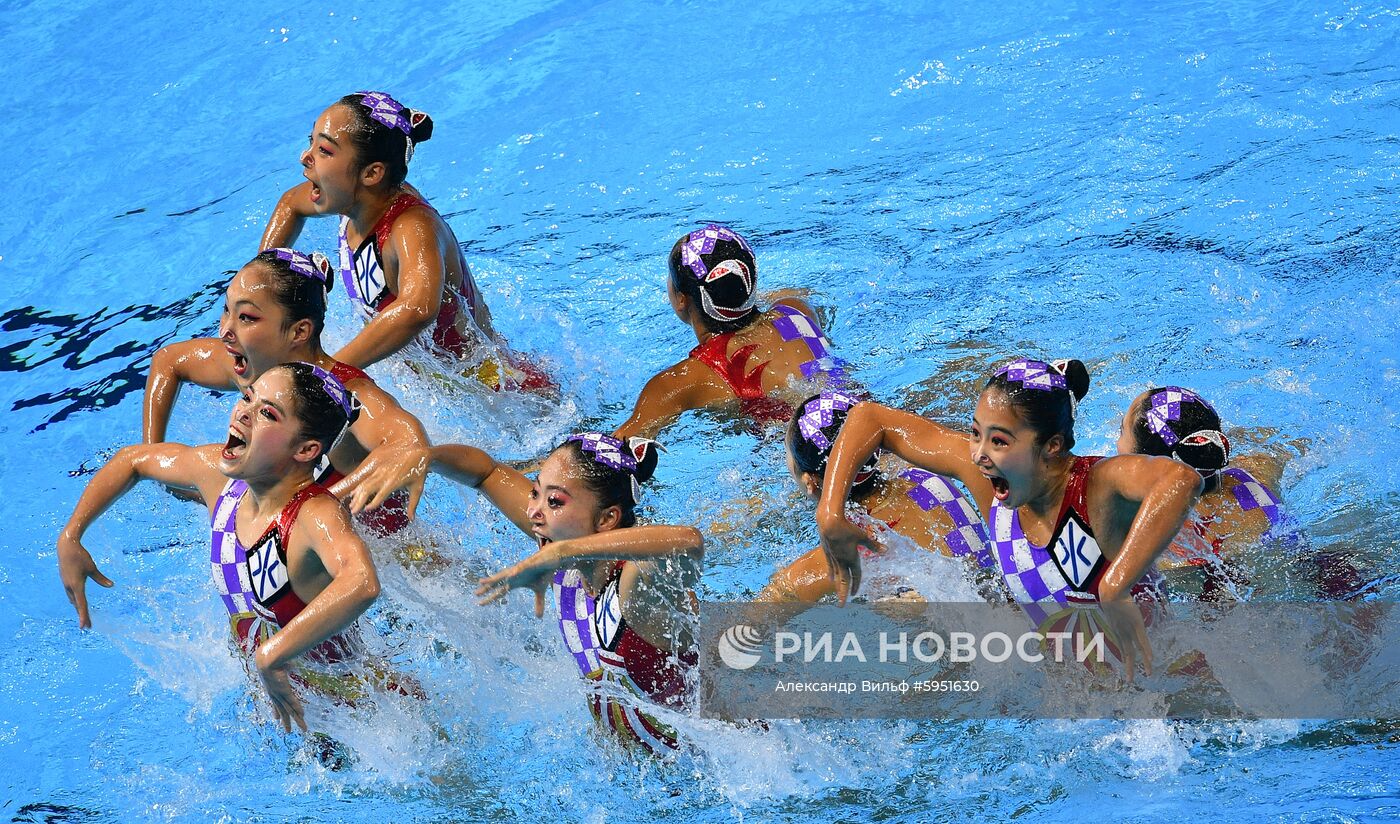 Чемпионат мира FINA 2019. Синхронное плавание. Группы. Произвольная программа