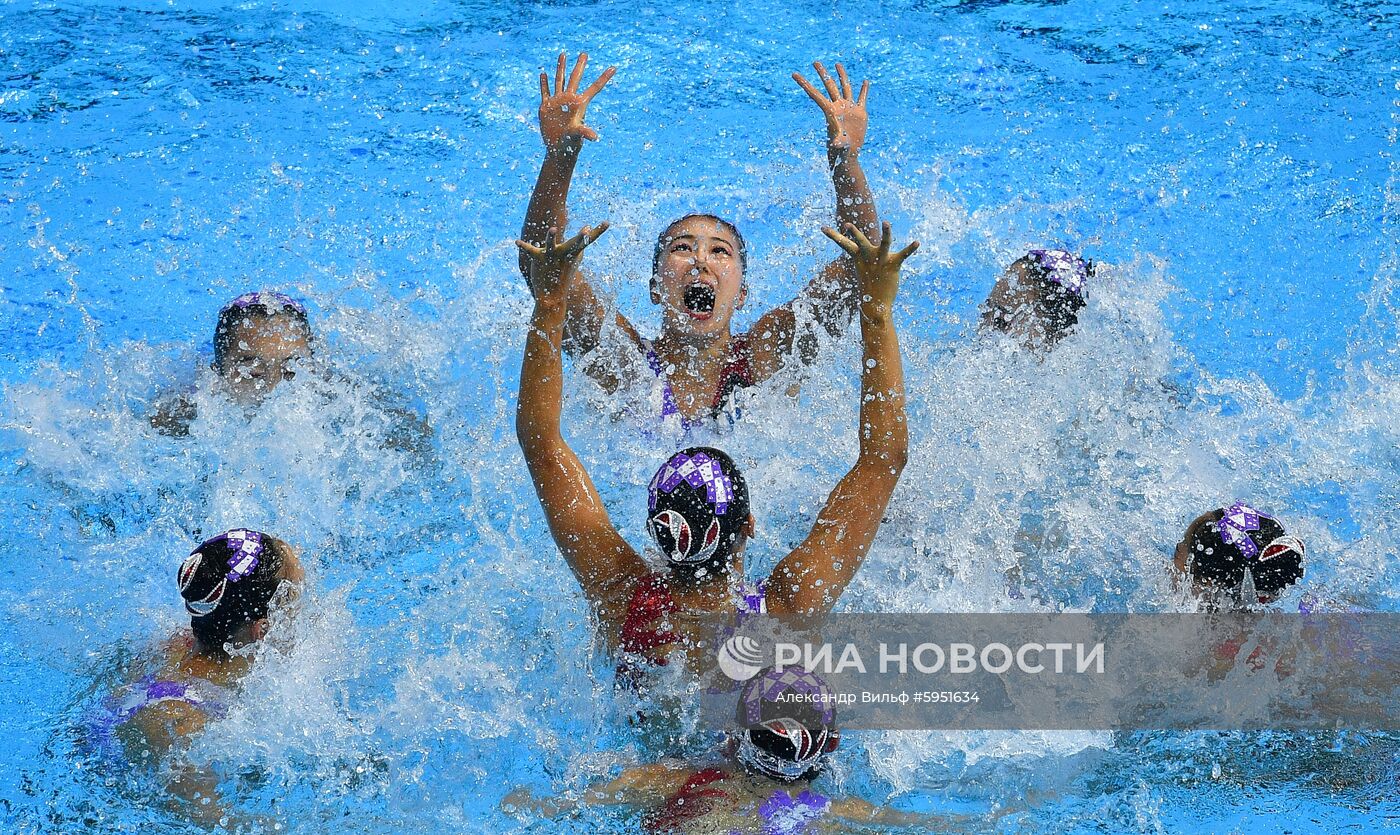 Чемпионат мира FINA 2019. Синхронное плавание. Группы. Произвольная программа