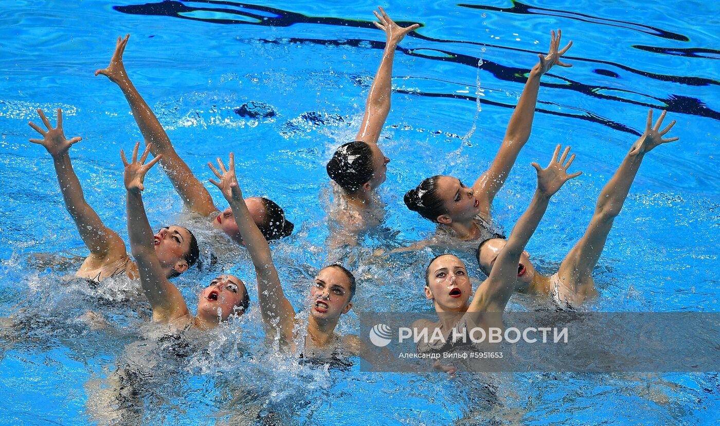 Чемпионат мира FINA 2019. Синхронное плавание. Группы. Произвольная программа