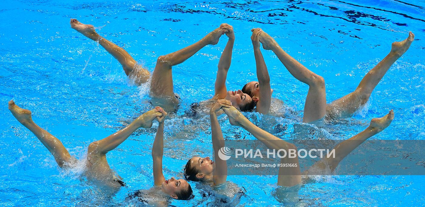 Чемпионат мира FINA 2019. Синхронное плавание. Группы. Произвольная программа