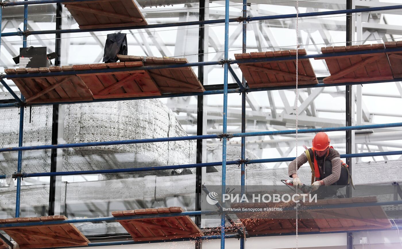 Строительство дворца водных видов спорта в Москве