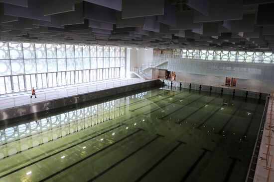 Строительство дворца водных видов спорта в Москве
