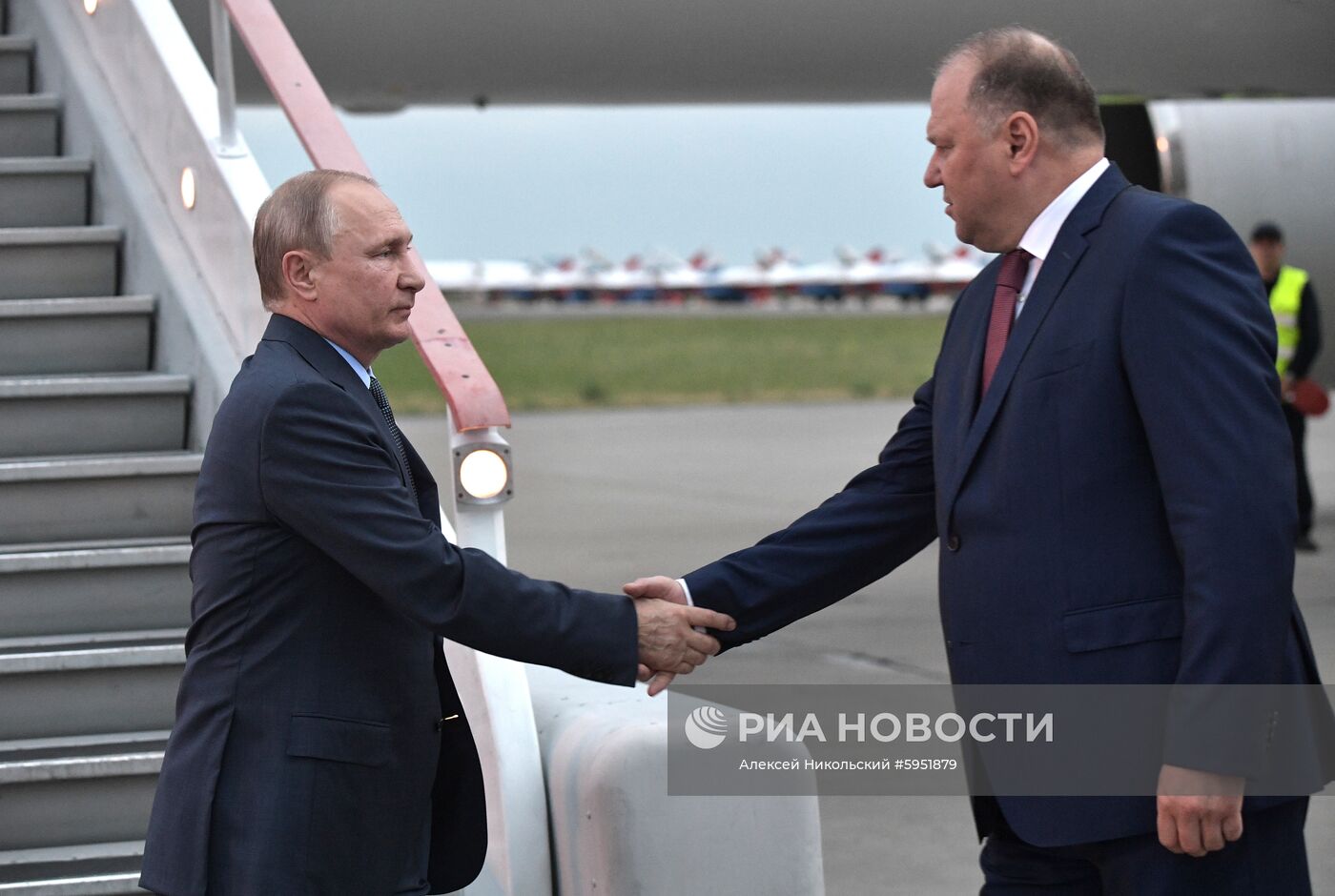 Рабочая поездка президента РФ В. Путина в Магнитогорск