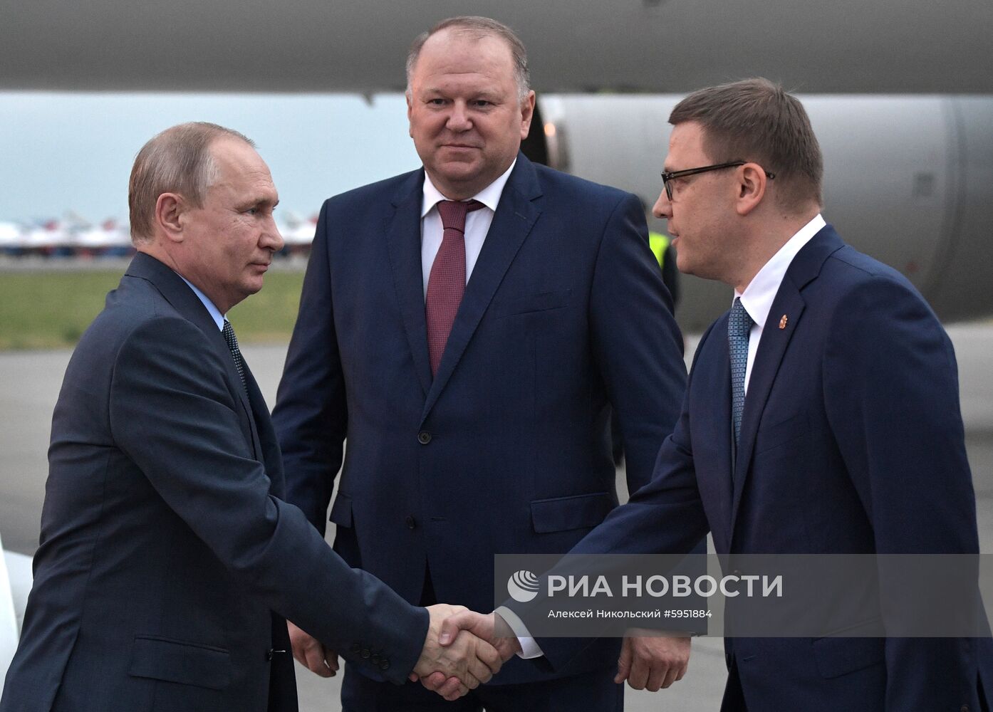 Рабочая поездка президента РФ В. Путина в Магнитогорск