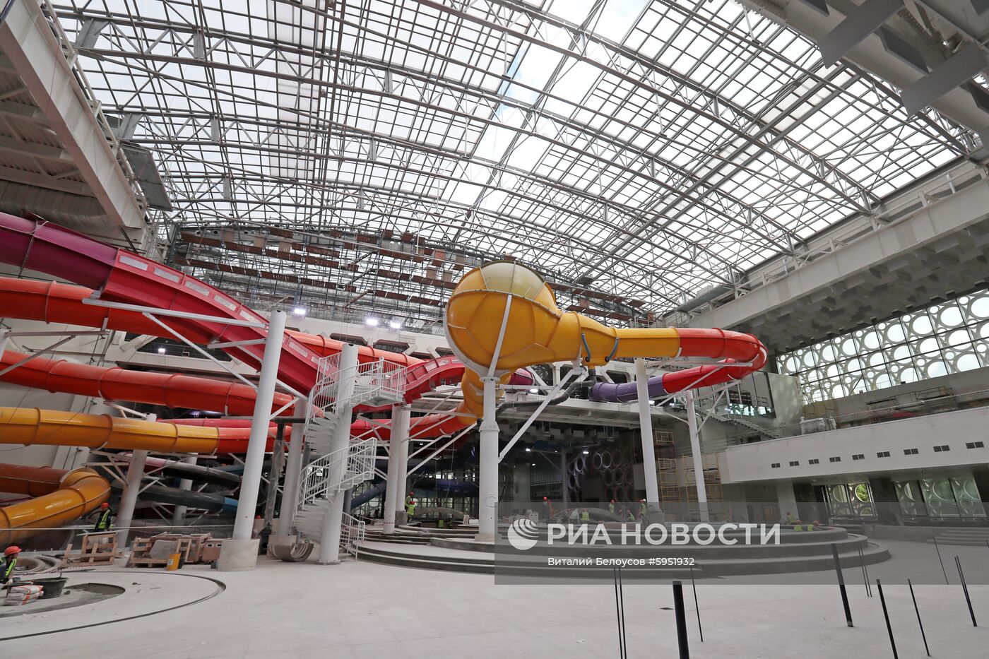 Строительство дворца водных видов спорта в Москве 