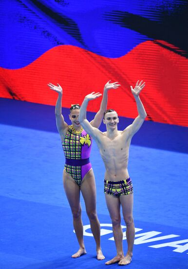 Чемпионат мира FINA 2019. Синхронное плавание. Смешанный дуэт. Произвольная программа