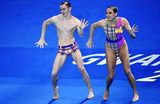 Чемпионат мира FINA 2019. Синхронное плавание. Смешанный дуэт. Произвольная программа