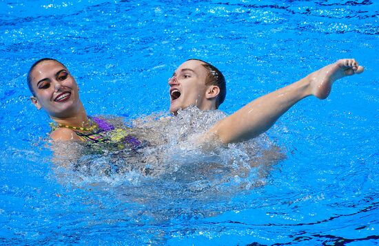 Чемпионат мира FINA 2019. Синхронное плавание. Смешанный дуэт. Произвольная программа