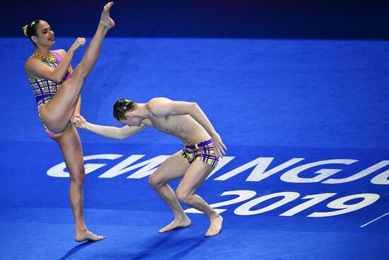 Чемпионат мира FINA 2019. Синхронное плавание. Смешанный дуэт. Произвольная программа