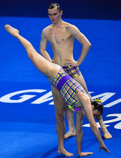 Чемпионат мира FINA 2019. Синхронное плавание. Смешанный дуэт. Произвольная программа